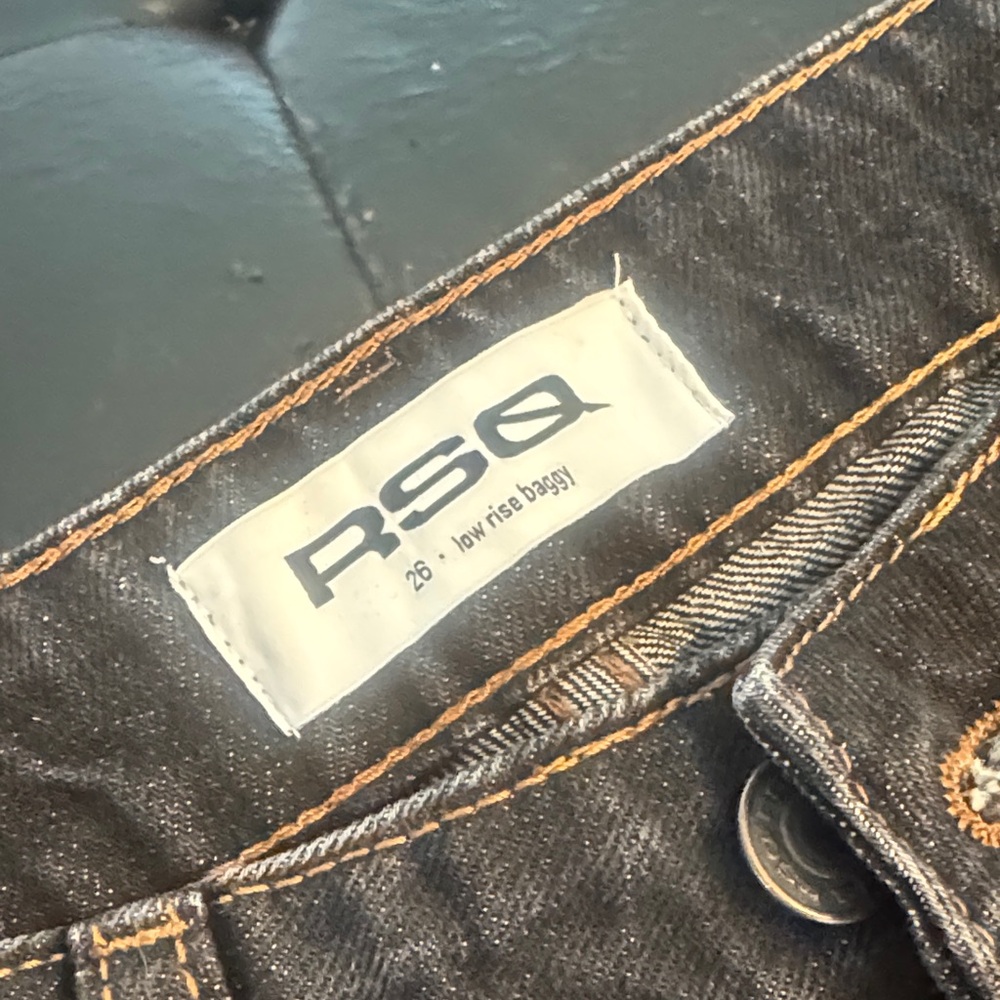 RSQ Black Wide-Leg Women's Jeans - Flared Style - Picture 3 of 3